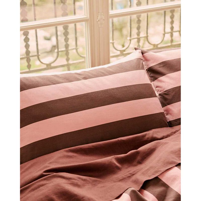 HOMMEY. Stripes Pillowcase Pair 48cm x 73cm image number 3